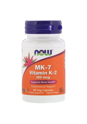 MK-7 Vitamin K-2 100 мкг 60 капс (NOW)