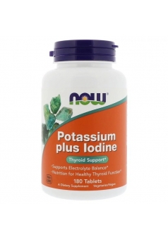 Potassium Plus Iodine 180 табл (NOW)