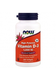 Vitamin D3 1000 МЕ 360 капс (NOW)