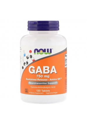 GABA 750 мг 120 табл (NOW)
