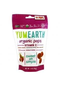 Organic Pops Vitamin C 14 леденцов (YumEarth)