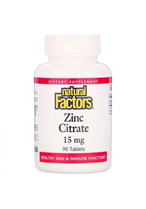 Zinc Citrate 15 мг 90 табл (Natural Factors)