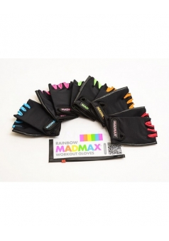 Перчатки женские Rainbow MFG251 черно-красные (Mad Max)