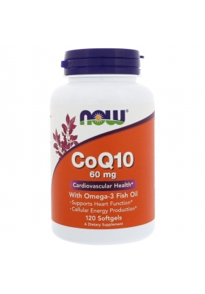 CoQ10 60 мг with Omega-3 120 капс (NOW)