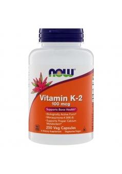 Vitamin K-2 100 мкг 250 капс (NOW)