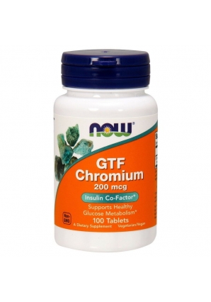 GTF Chromium 200 мкг 100 табл (NOW)