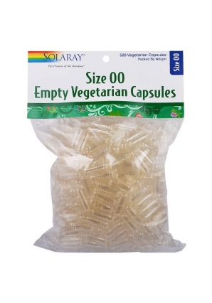 Пустые вегетарианские капсулы "00" 500 шт (Solaray)