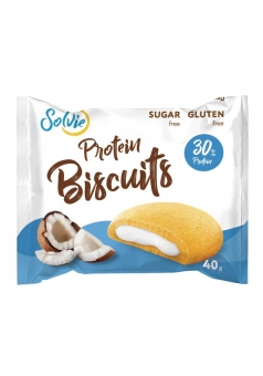 Протеиновое бисквитное печенье Protein Biscuits 40 гр 1 шт (Solvie)