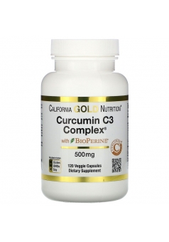 Curcumin C3 Complex with BioPerine 500 мг 120 капс (California Gold Nutrition)