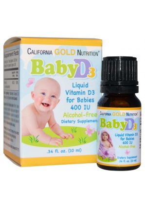 Baby Vitamin D3 10 мкг (400 МЕ) 10 мл (California Gold Nutrition)