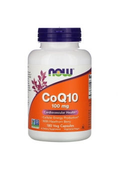 CoQ10 with Hawthorn Berry 100 мг 180 капс (NOW)