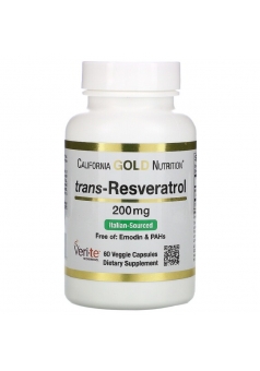 Trans-Resveratrol 200 мг 60 капс (California Gold Nutrition)