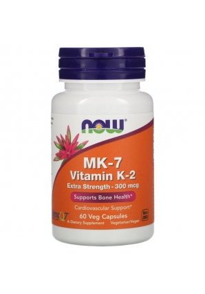 MK-7 Vitamin K-2 Extra Strength 300 мкг 60 капс (NOW)