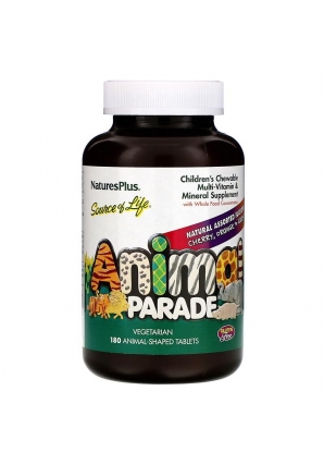 Animal Parade Children's Chewable Multi-Vitamin & Mineral 180 жев.табл (Natures Plus)
