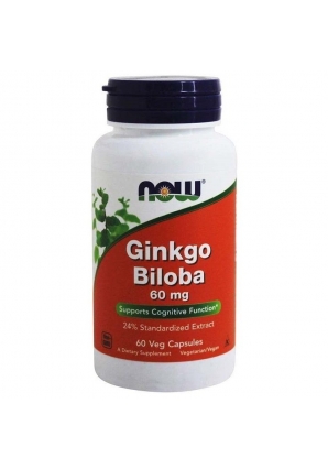 Ginkgo Biloba 60 мг 60 капс (NOW)