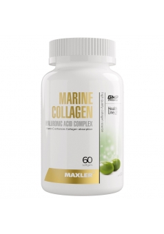 Коллаген и гиалуроновая кислота Marine Collagen + Hyaluronic Acid Complex 60 капс (Maxler)