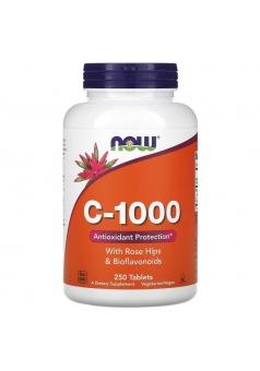 C-1000 With Rose Hips and Bioflavonoids 250 табл (NOW)
