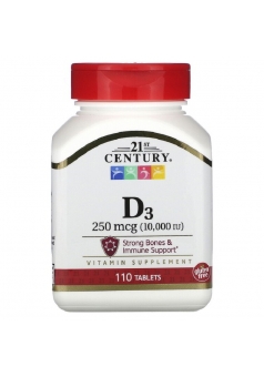 Vitamin D3 10000 МЕ 110 табл (21st Century)