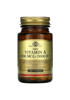 Dry Vitamin A 1500 мкг 100 табл (Solgar)