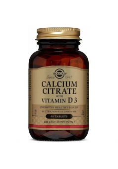 Calcium Citrate with Vitamin D3 60 табл (Solgar)
