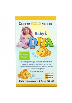 Baby's DHA with Vitamin D3 59 мл (California Gold Nutrition)