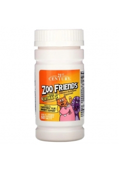 Zoo Friends with Extra C 60 жев. конфет (21st Century)