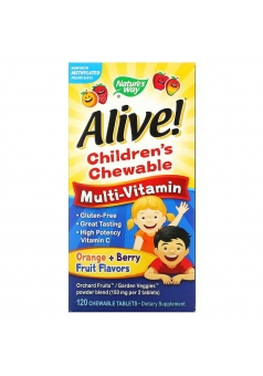 Alive! Children's Chewable Multi-Vitamin 120 жев. конфет (Nature’s Way)