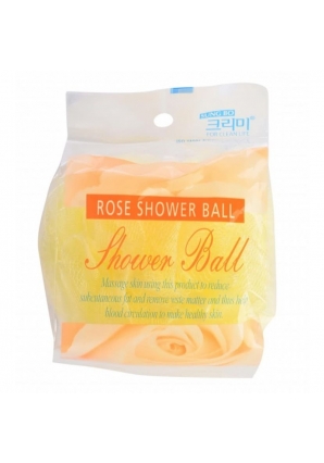 Мочалка для душа Flower Ball Rose Shower Ball 1 шт (Sungbo Cleamy)