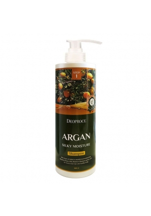 Шампунь для волос с аргановым маслом Argan Silky Moisture Shampoo 1000 мл (Deoproce)