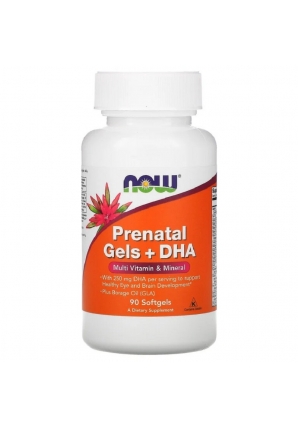 Prenatal Gels + DHA 90 капс (NOW)