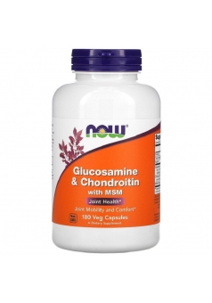 Glucosamine & Chondroitin with MSM 180 капс (NOW)
