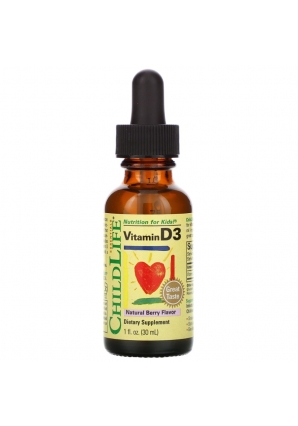 Vitamin D3 со вкусом натуральных ягод 60 мл (ChildLife Essentials)