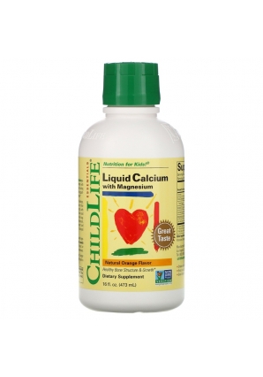 Liquid Calcium with Magnesium со вкусом натурально апельсина 474 мл (ChildLife)