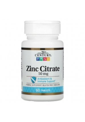 Zinc Citrate 50 мг 60 табл (21st Century)
