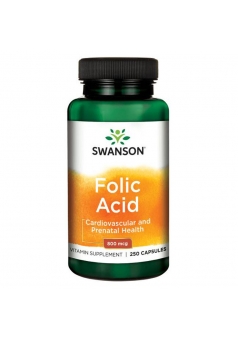 Folic Acid 800 мкг 250 капс (Swanson)