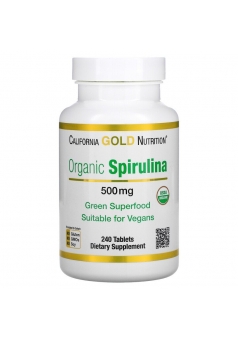 Organic Spirulina 500 мг 240 табл (California Gold Nutrition)