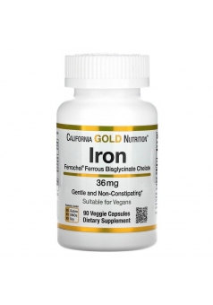 Iron 36 мг 90 капс (California Gold Nutrition)