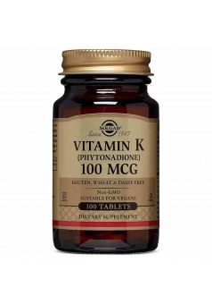 Vitamin K 100 мкг 100 табл (Solgar)