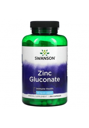 Zinc Gluconate 50 мг 250 капс (Swanson)