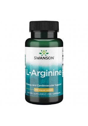 L-Arginine 500 мг 100 капс (Swanson)