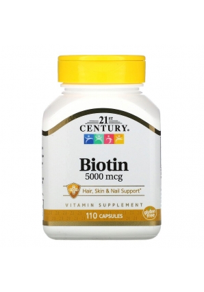 Biotin 5000 мкг 110 капс. (21st Century)