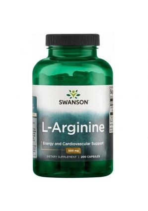L-Arginine 500 мг 200 капс (Swanson)