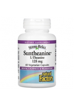 Stress-Relax Suntheanine L-теанин, 125 мг 60 вег. капс. (Natural Factors)