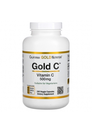 Gold C Vitamin C 500 мг 240 веган. капс (California Gold Nutrition)