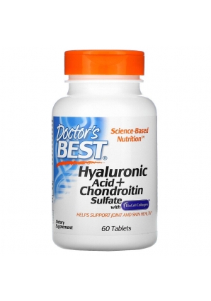 Hyaluronic Acid + Chondroitin Sulfate with BioCell Collagen 60 табл (Doctor's Best)