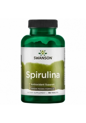 Greens Spirulina 500mg 180 табл (Swanson)