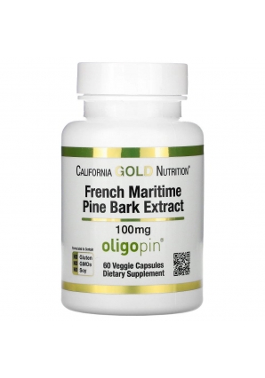 French Maritime Pine Bark Extract 100 мг 60 капс (California Gold Nutrition)