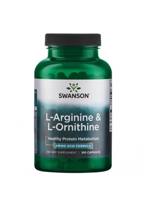 L-Arginine & L-Ornithine 100 капс (Swanson)