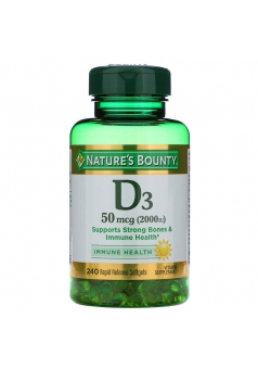 Vitamin D3 2000 МЕ 50 мкг 240 капс (Nature's Bounty)