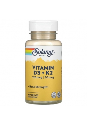 Vitamin D3 + K2 60 капс (Solaray)